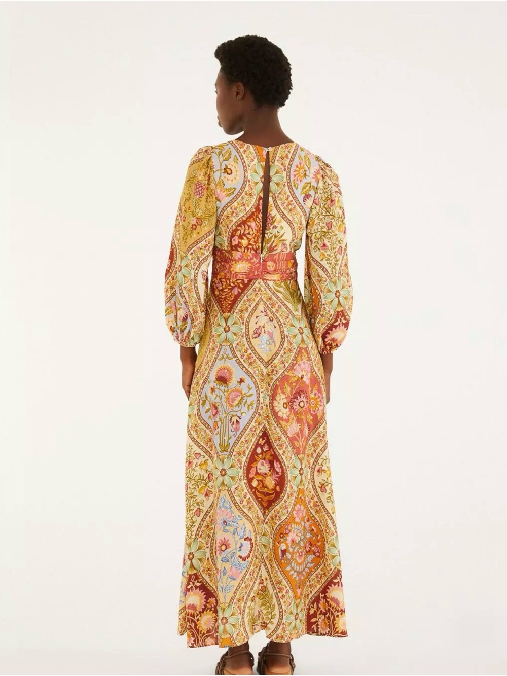 FARM Rio Whimsical Paisley Floral V-Neck Maxi Dress - Picture 3 of 5